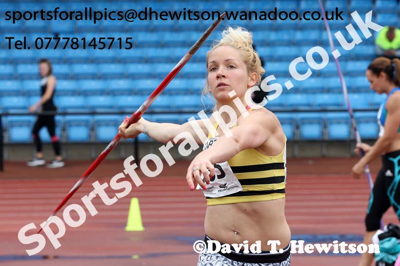 Senior womens javelin, Northern Championships, Sport City, Manchester. Photo: David T. Hewitson/Sports for All Pics